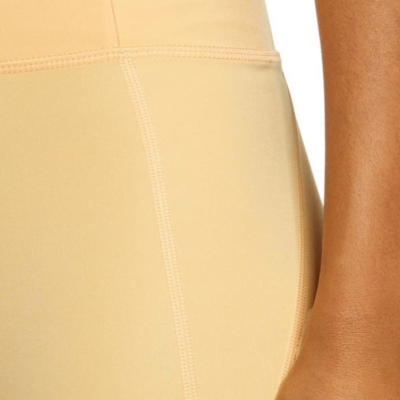 GIRLFRIEND COLLECTIVE NWT HIGH WAIST CAPRI LEGGINGS SUNBURST YELLOW EXTRA SMALL - Picture 2 of 9